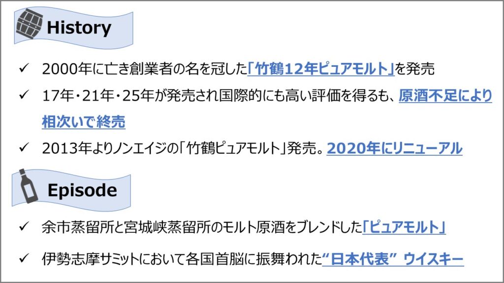 竹鶴の歴史とエピソード